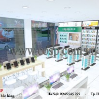 Thiết kế thi công shop điện thoại - Anh Trung - Châu Quỳ (Cơ sở 2)